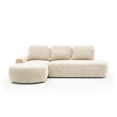 Ecksofa Moluni 263 cm Leinenstein (BELLINI 20) linksseitig – Ecksofa für vier Personen