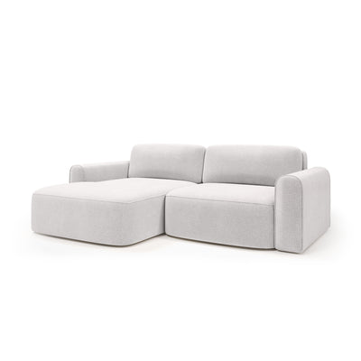 Ecksofa Saniri linksseitig in Beigemorgen (CASTEL 04) – gepolstertes Ecksofa
