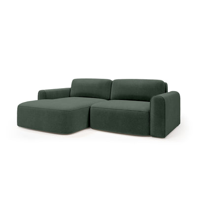 Ecksofa Saniri linksseitig in Eibengrafit (CASTEL 39) – gepolstertes Ecksofa