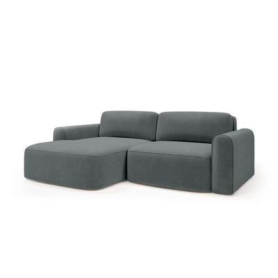 Ecksofa Saniri linksseitig in Granitschatten (CASTEL 90) – gepolstertes Ecksofa