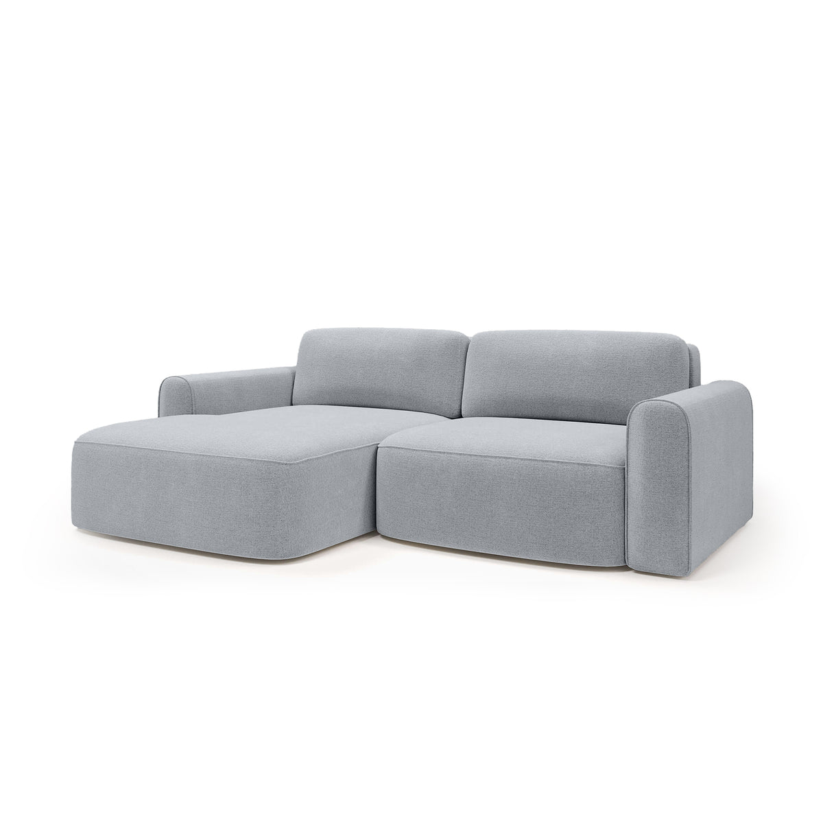 Ecksofa Saniri linksseitig in Morgennebel (CASTEL 85) – gepolstertes Ecksofa