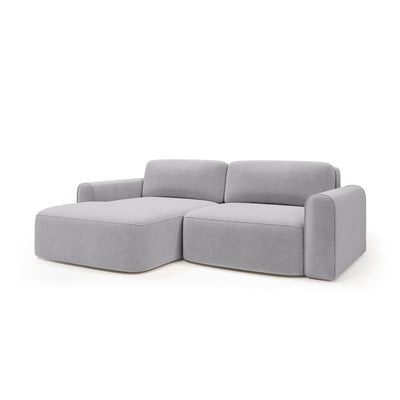 Ecksofa Saniri linksseitig in Perlasche (CASTEL 82) – gepolstertes Ecksofa