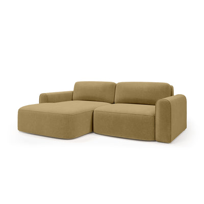 Ecksofa Saniri linksseitig in Goldsandstein (CASTEL 48) – gepolstertes Ecksofa