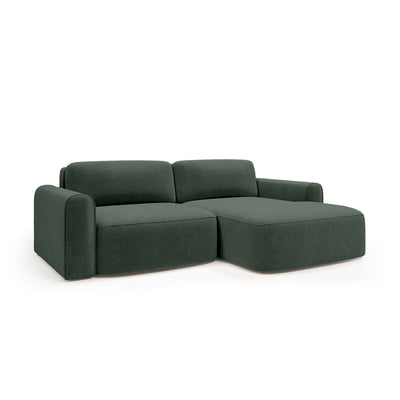 Ecksofa Saniri rechtsseitig in Eibengrafit (CASTEL 39) – gepolstertes Ecksofa
