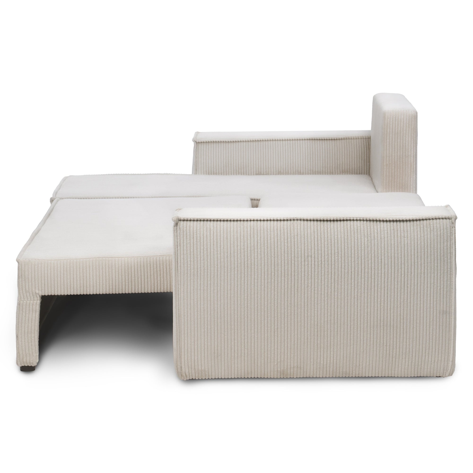 Narożnik uniwersalny z funkcją spania 3-osobowy 200x142–154 w stylu loft – tkanina POSO, pojemnik na pościel, mechanizm DL | Agi
