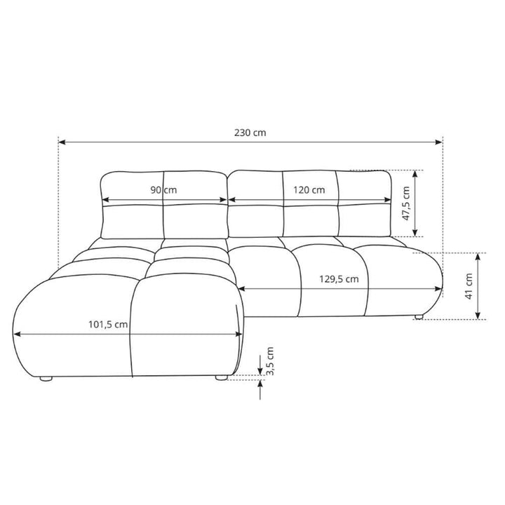 Narożnik z funkcją spania Milorya
