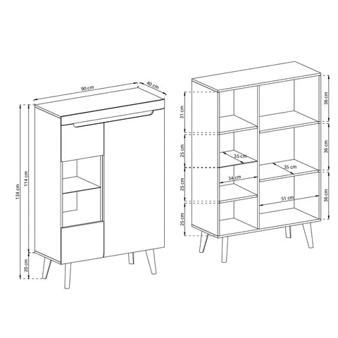 Witryna Trava 90x134