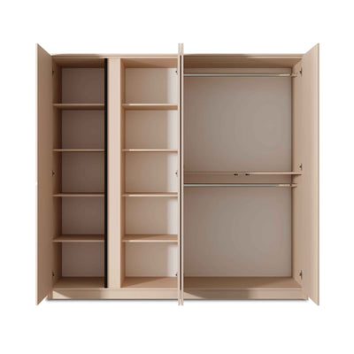 Szafa 4-drzwiowa 223x210 cm w stylu minimalistycznym | Dust