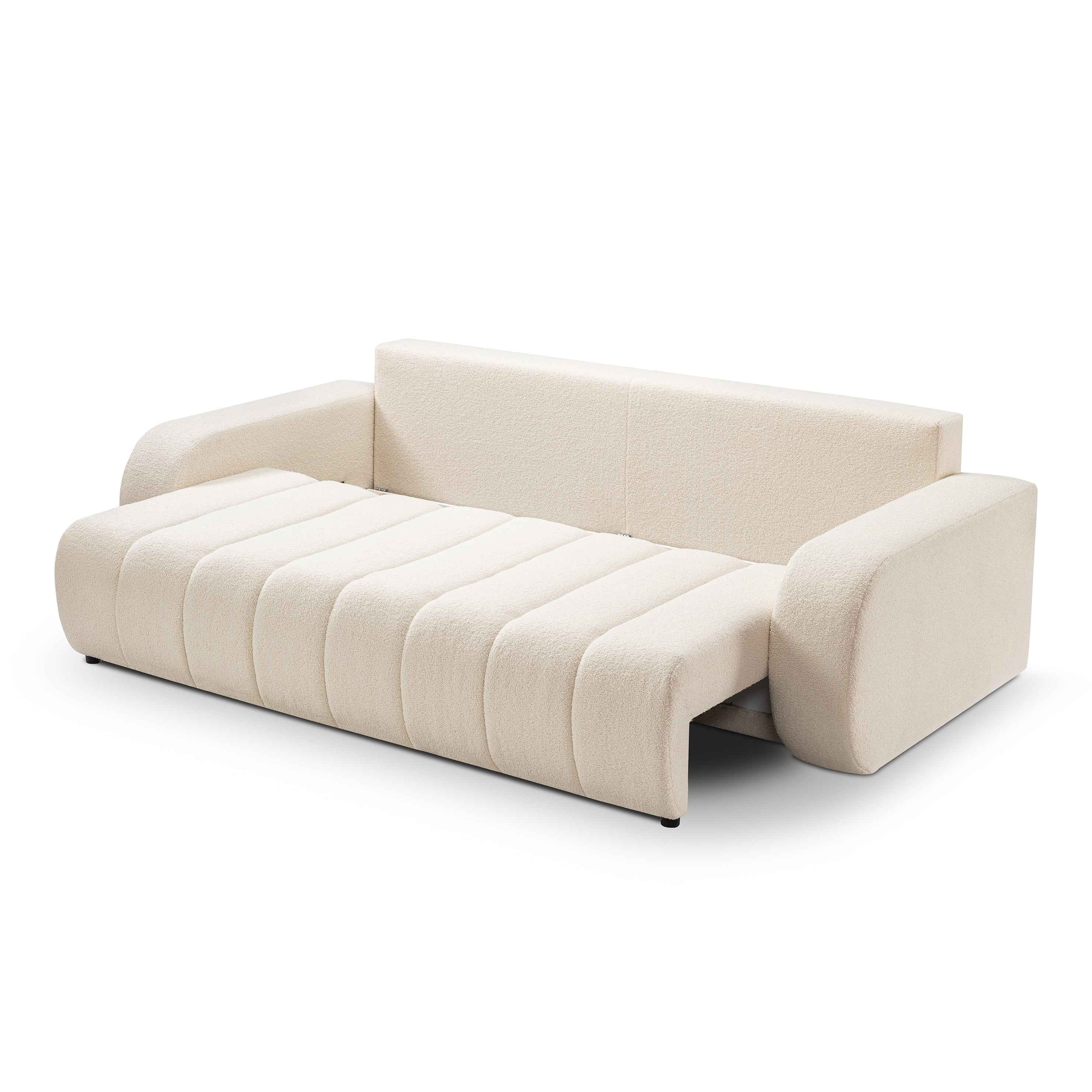 Sofa 3-osobowa z funkcją spania 144x200 w stylu skandynawskim | BALOA