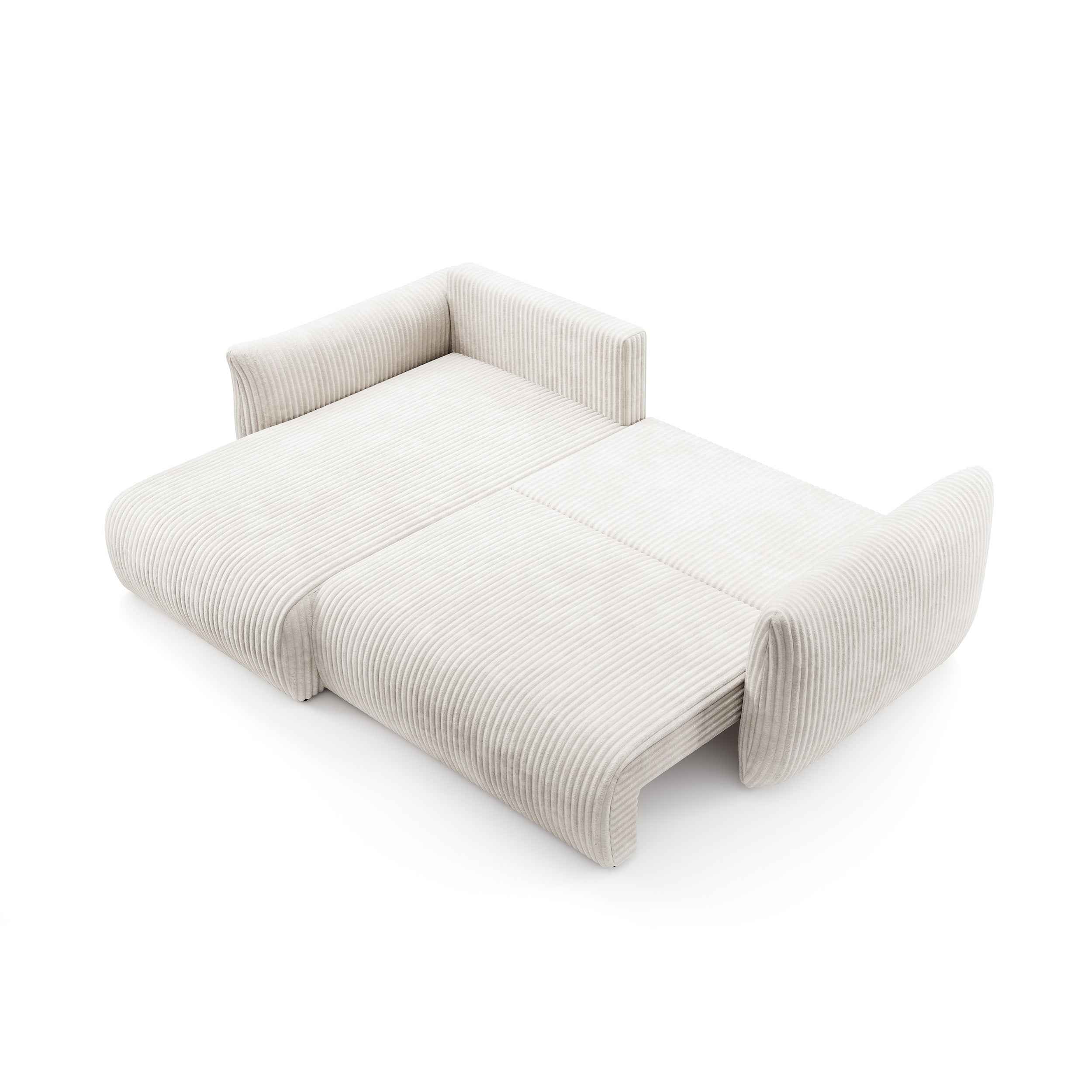 Narożnik z funkcją spania 257 cm w stylu nowoczesnym | ALLORO