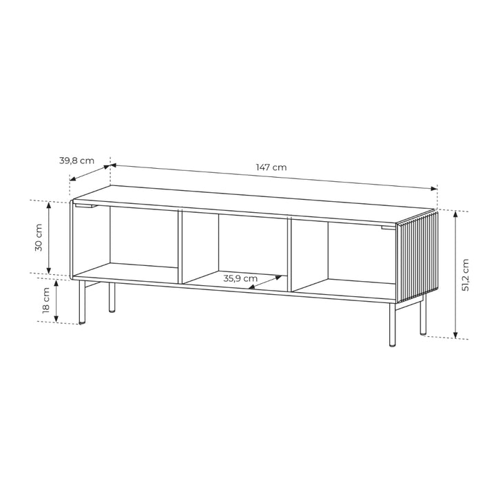 Szafka RTV MuzZI 147x51