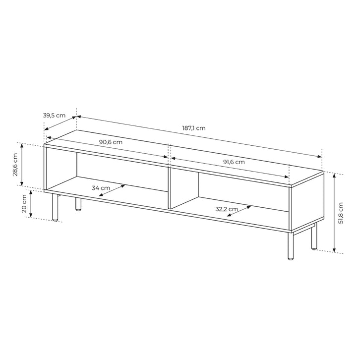Szafka RTV Viola 187x52