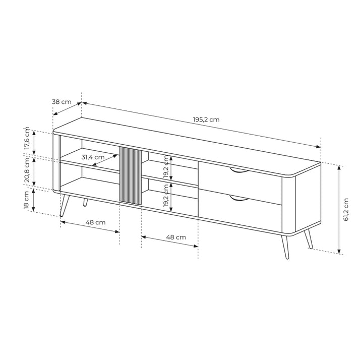 Szafka RTV Velia 195x61