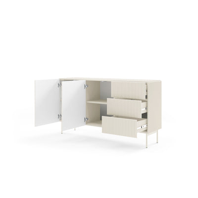 Komoda z drzwiami i szufladami 147x81 w stylu nowoczesnym | MuzZI