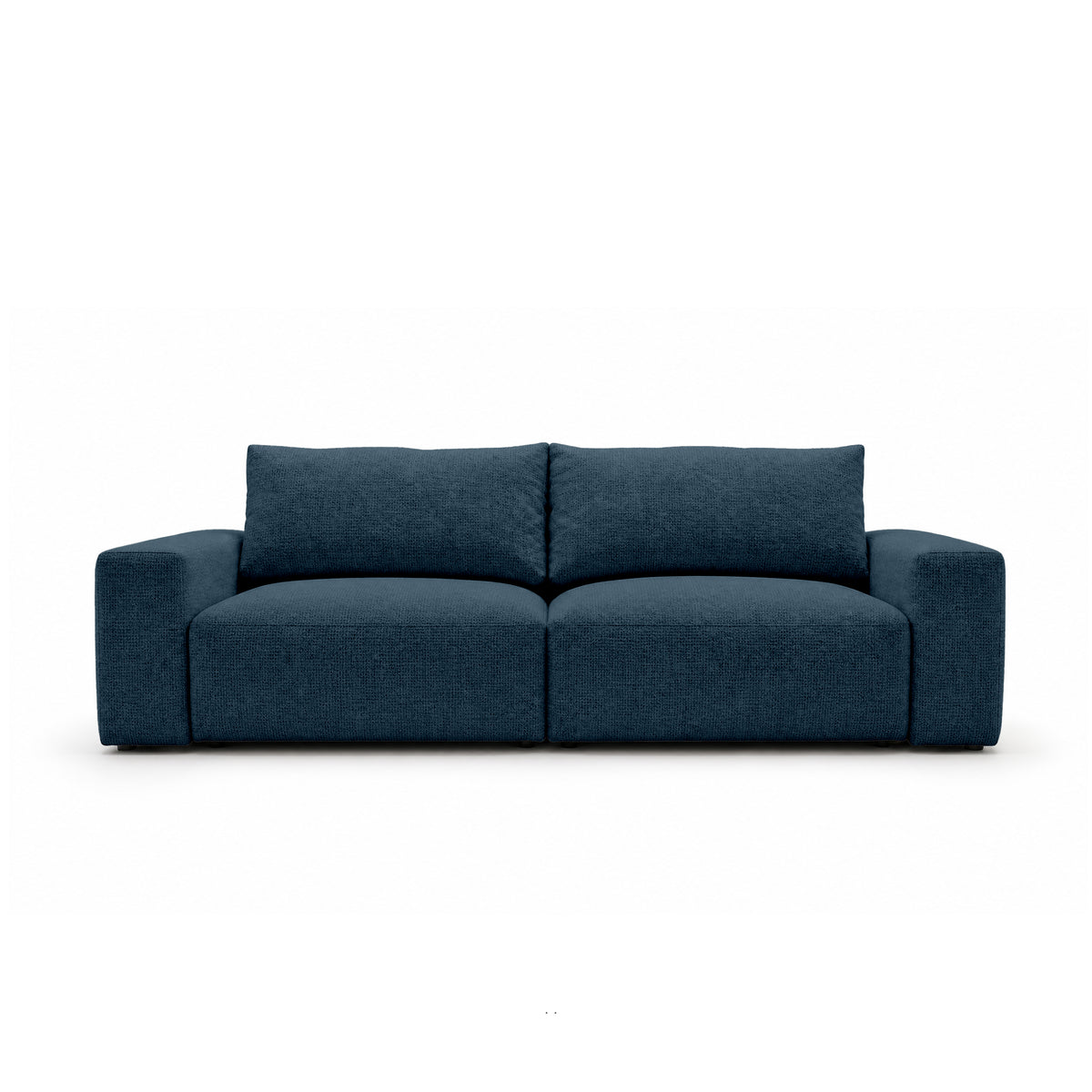 Modulsofa Iskeli 260 cm Tintentgranit (ARAGON 74) von vorne – Sofa mit Bettkasten im Stoff Aragon