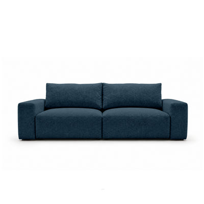 Modulsofa Iskeli 260 cm Tintentgranit (ARAGON 74) von vorne – Sofa mit Bettkasten im Stoff Aragon