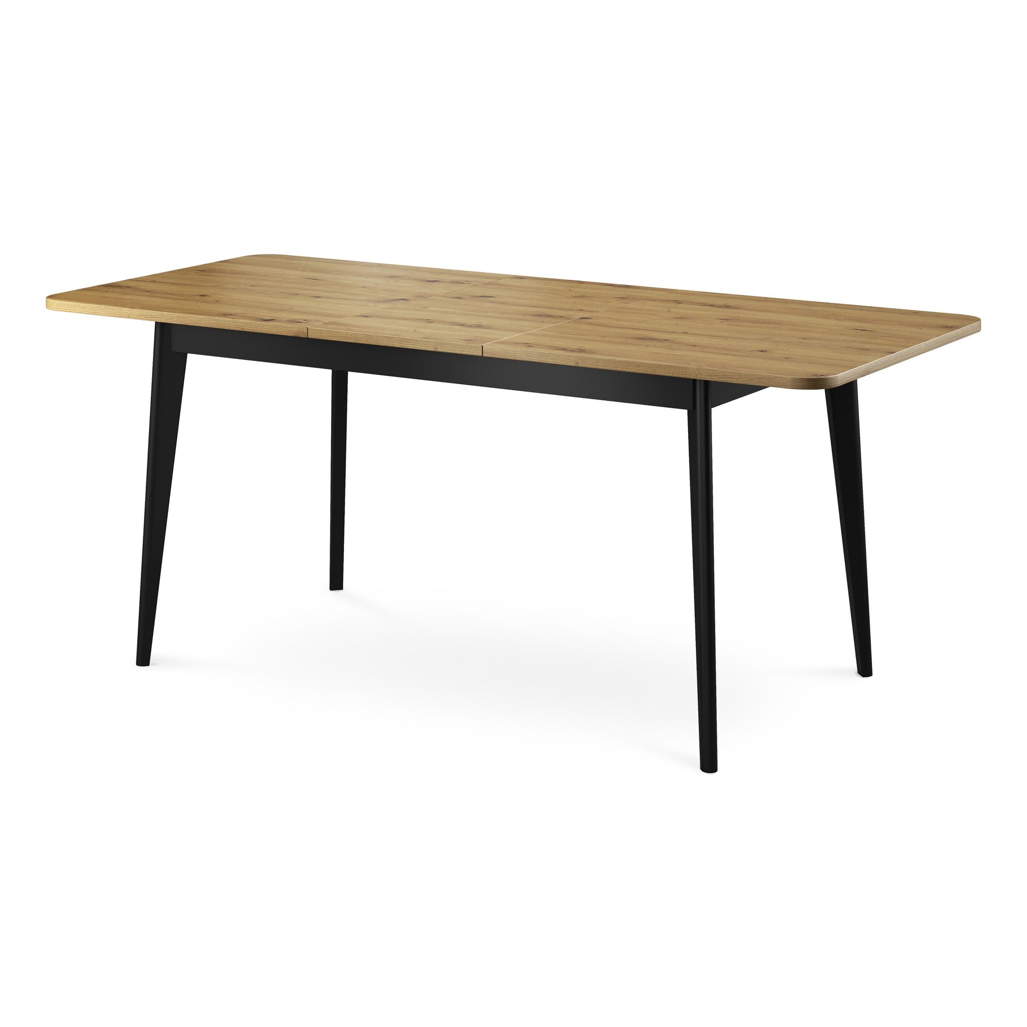Stół rozkładany 140–180x76 cm w stylu skandynawskim – dąb artisan, do 8 osób, drewniane nogi | Trava
