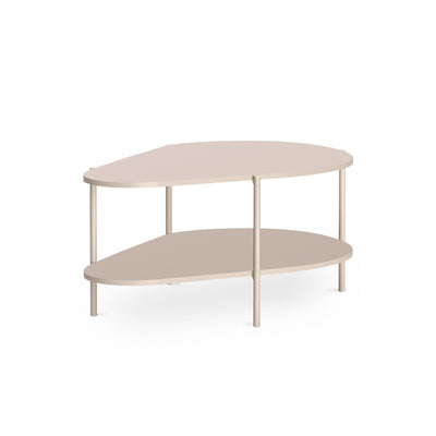 Couchtisch EKLIPSO 90x45 in organischer Form im modernen Stil, Farbe Kaschmir – Hauptbild | Pillovely