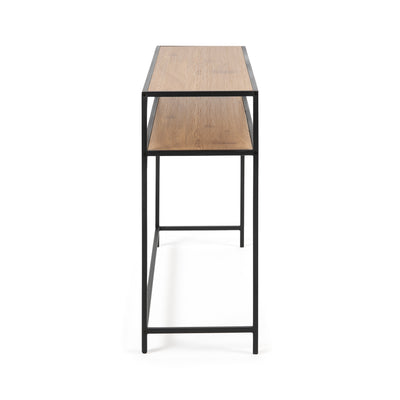 Skeleto-Konsolentisch 120 x 79, Wilde Eiche – Seitenansicht – schmaler Konsolentisch mit einer Tiefe von 35 cm