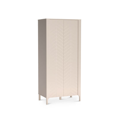 Kleiderschrank EKLIPSO 90x197 mit Fischgrättüren im modernen Stil, Farbe Kaschmir – Hauptbild | Pillovely
