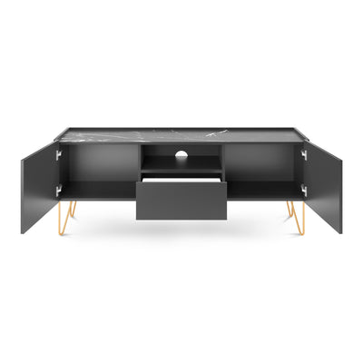 Szafka RTV 144x55 w stylu glamour | Ballada