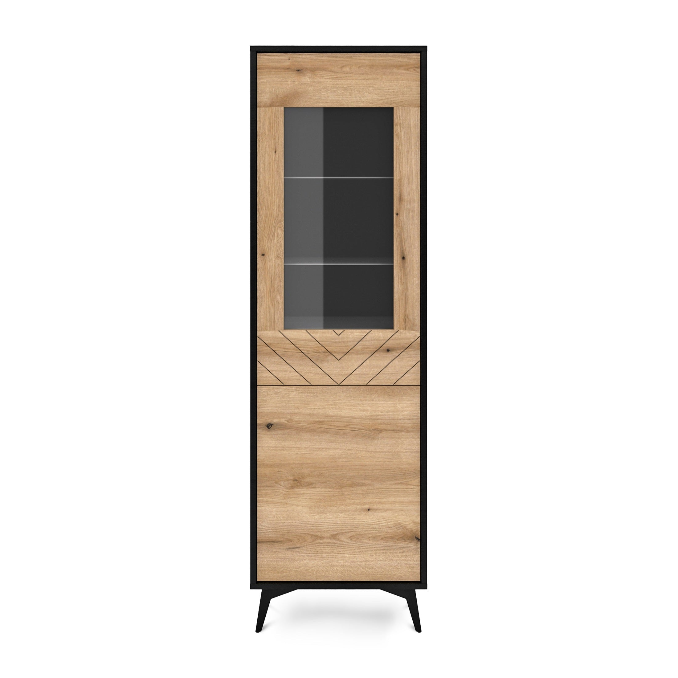 Witryna przeszklona 54x178 cm w stylu nowoczesnym | Nirwana