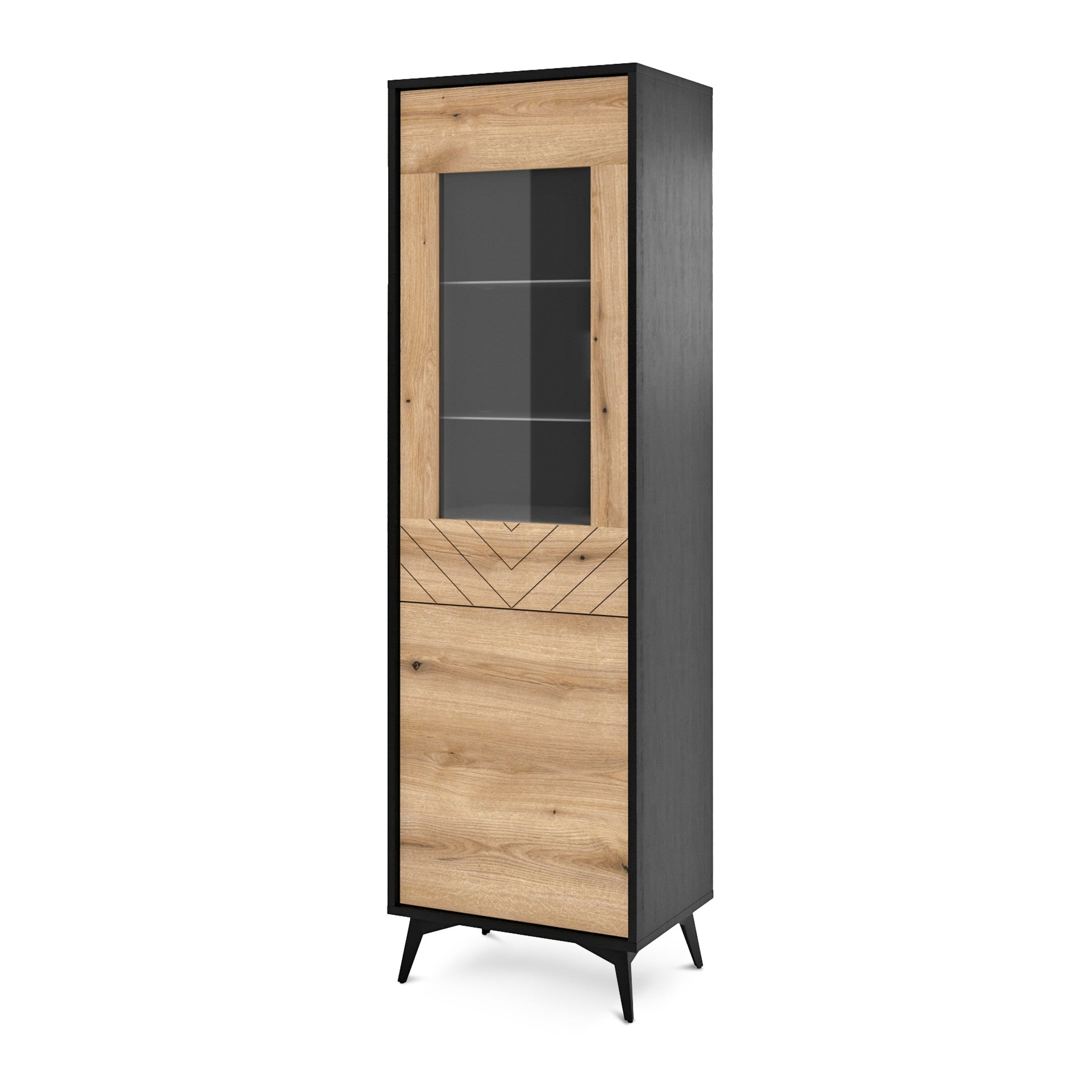 Witryna przeszklona 54x178 cm w stylu nowoczesnym | Nirwana