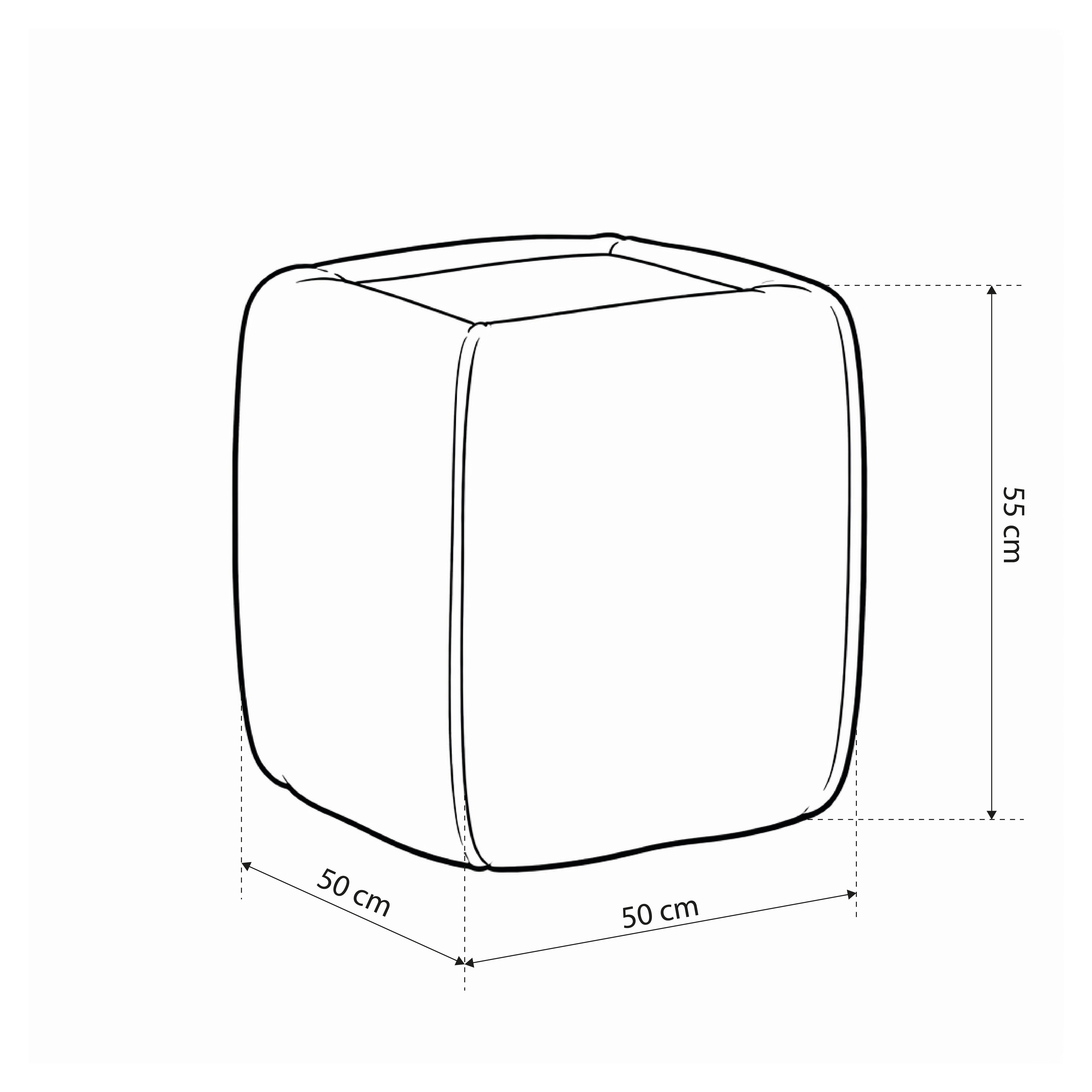 Nachttisch 50x55 ohne Schubladen im minimalistischen Stil | Neria