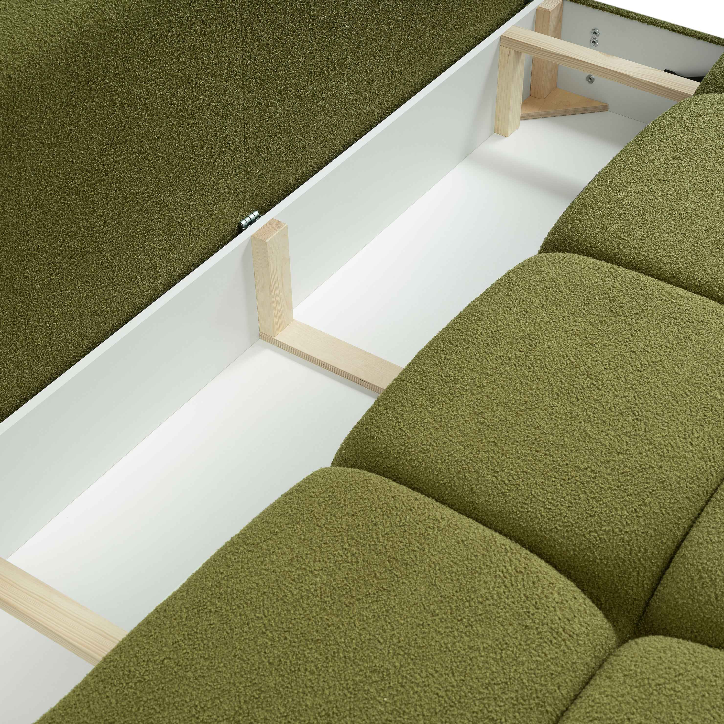 Sofa 3-osobowa z funkcją spania 142x200 w stylu miękkiego minimalizmu| Milorya