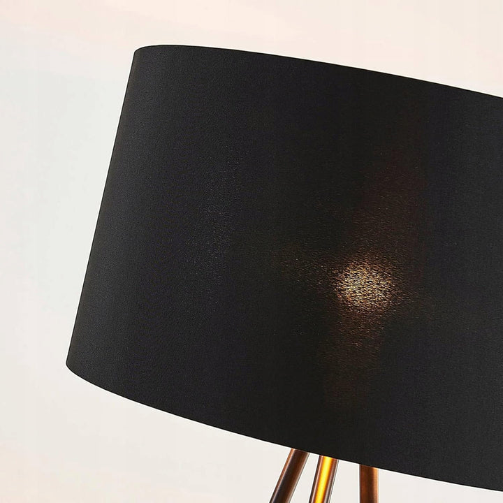 Lampa podłogowa z abażurem na trójnogu Aureno