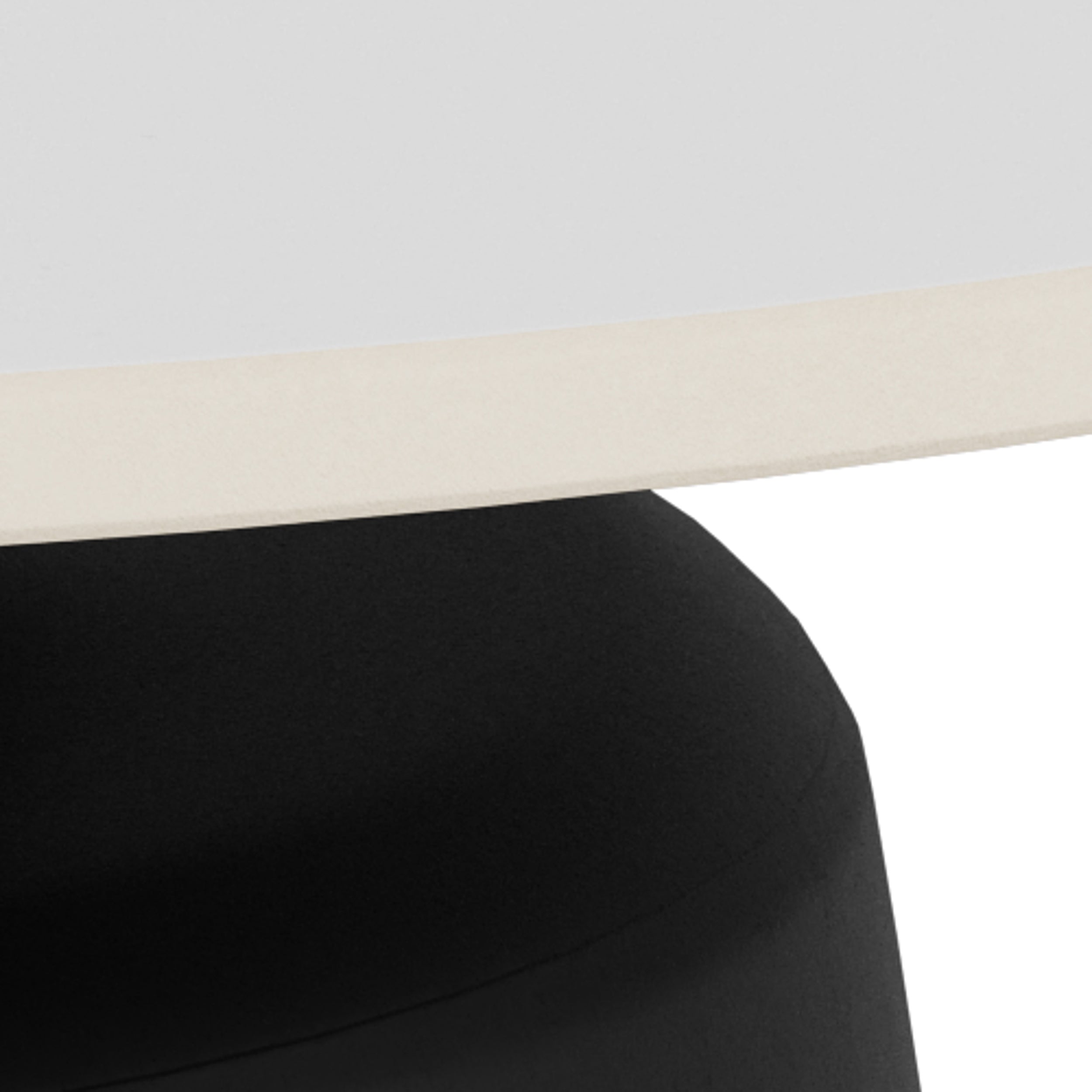 Okrągły stolik kawowy o średnicy 70 cm w stylu nowoczesnym – ceramiczny blat, kolumnowa podstawa | Fumor