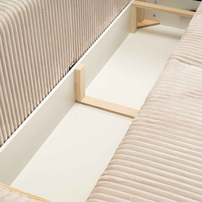 Sofa 3-osobowa z funkcją spania 145x200 z pojemnikiem w stylu nowoczesnym | ALLORO